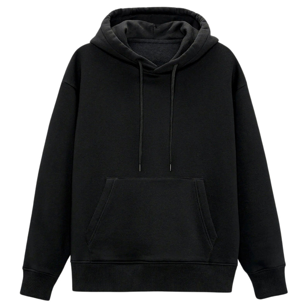 Whitedot Black Hoodie - 320 GSM Whitedot Black Hoodie - 320 GSM