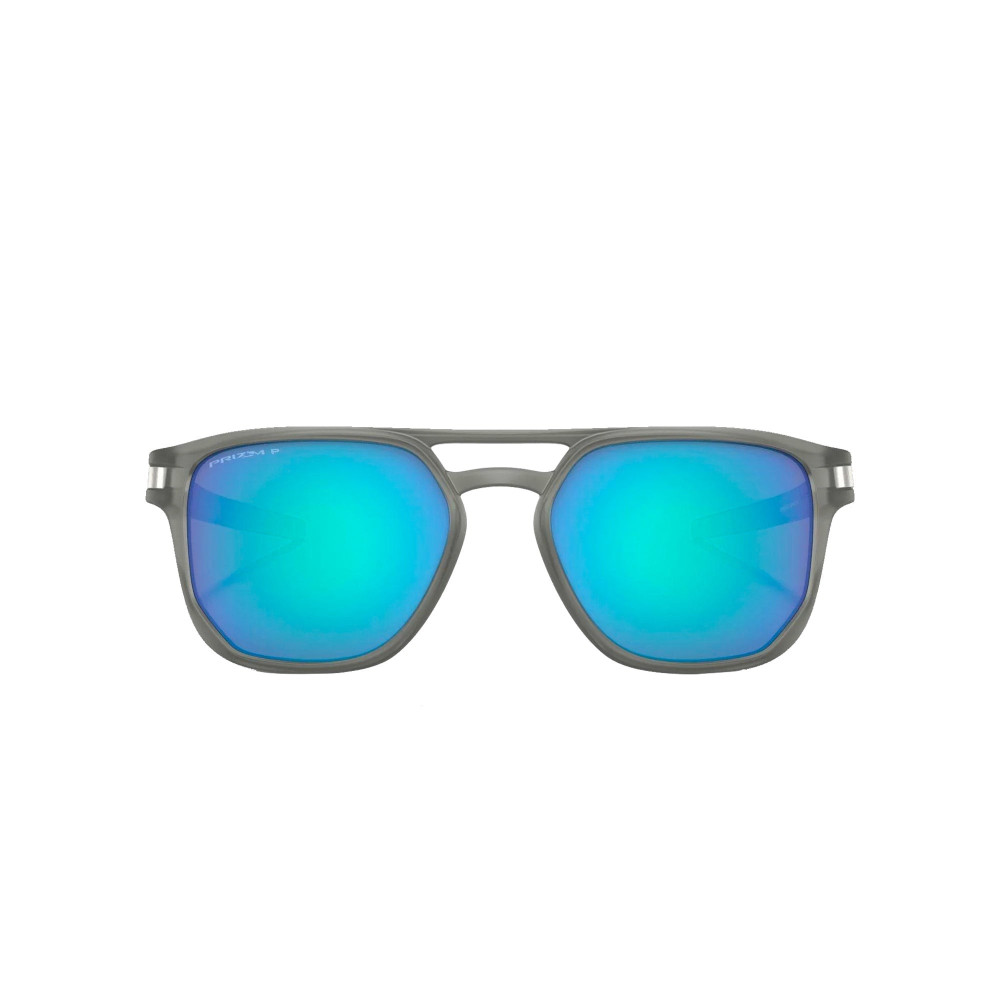 Oakley Latch Beta Matte Grey Prizm Sapphire Irid Polar Sunglass Oakley Latch Beta Matte Grey Prizm Sapphire Irid Polar Sunglass