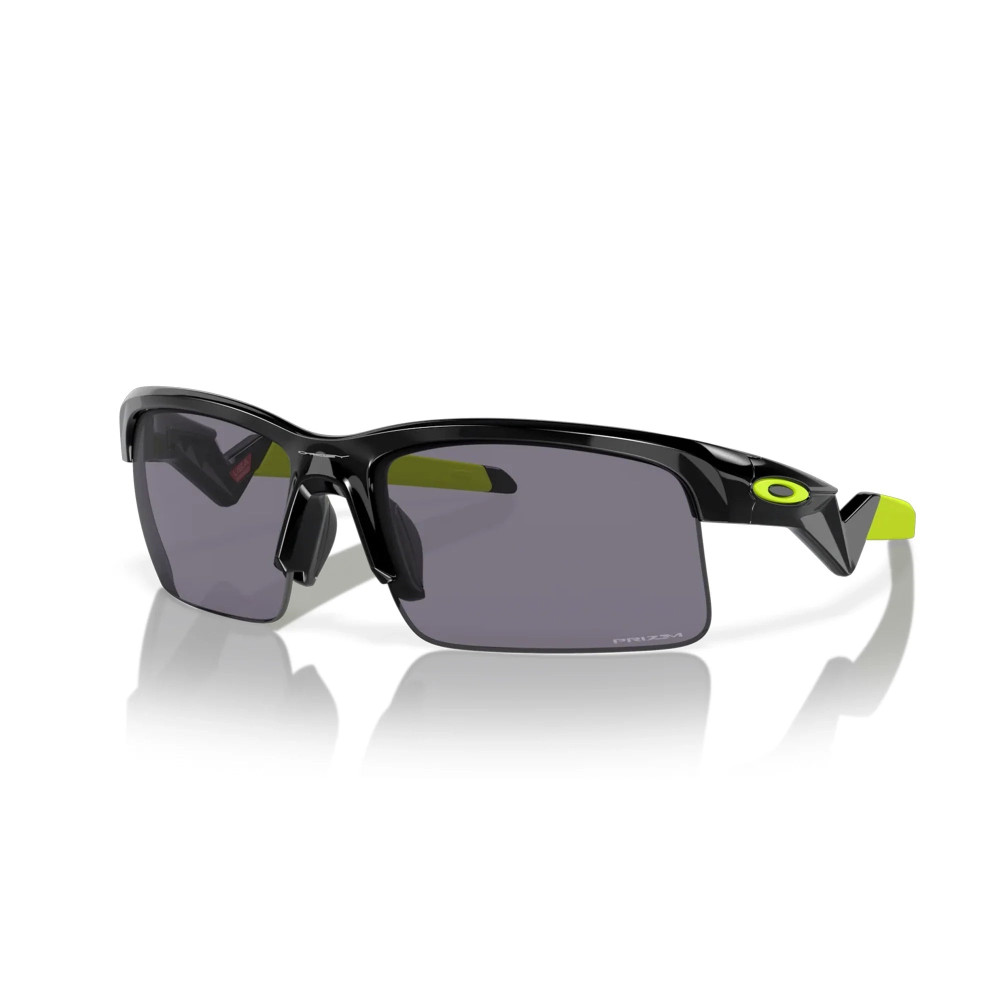 Oakley Capacitor Polished Black Prizm Grey Sunglass Oakley Capacitor Polished Black Prizm Grey Sunglass