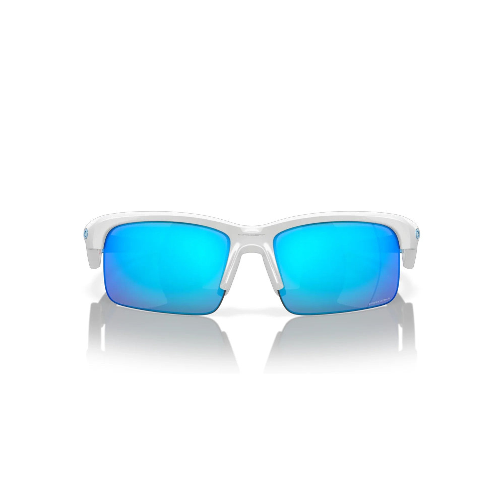 Oakley Capacitor Polished White Prizm Sapphire Sunglass Oakley Capacitor Polished White Prizm Sapphire Sunglass