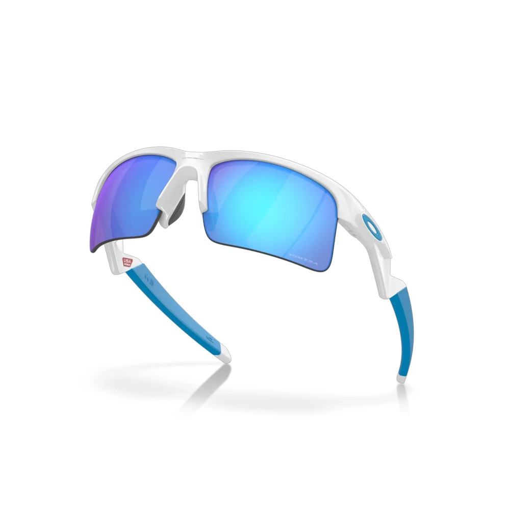 Oakley Capacitor Polished White Prizm Sapphire Sunglass Oakley Capacitor Polished White Prizm Sapphire Sunglass