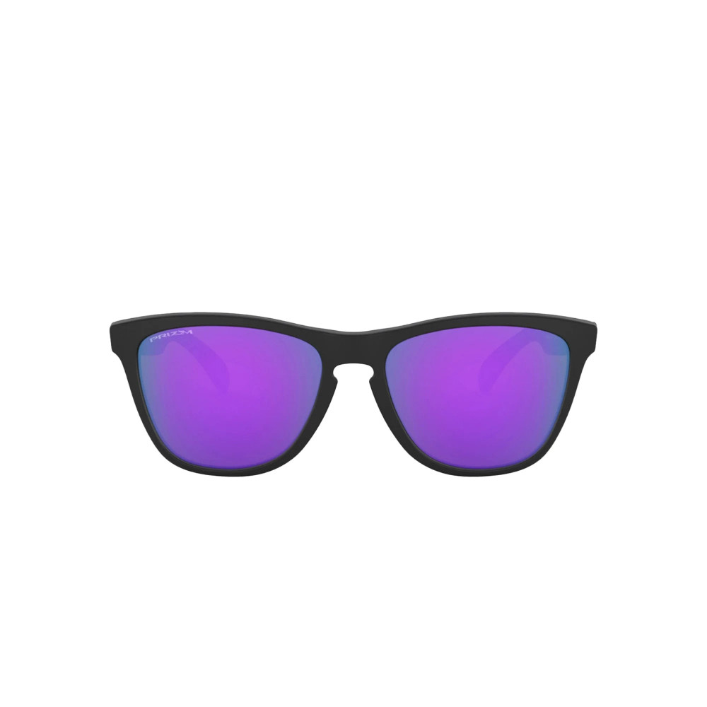 Oakley Frogskins Matte black Prizm Violet Sunglass Oakley Frogskins Matte black Prizm Violet Sunglass