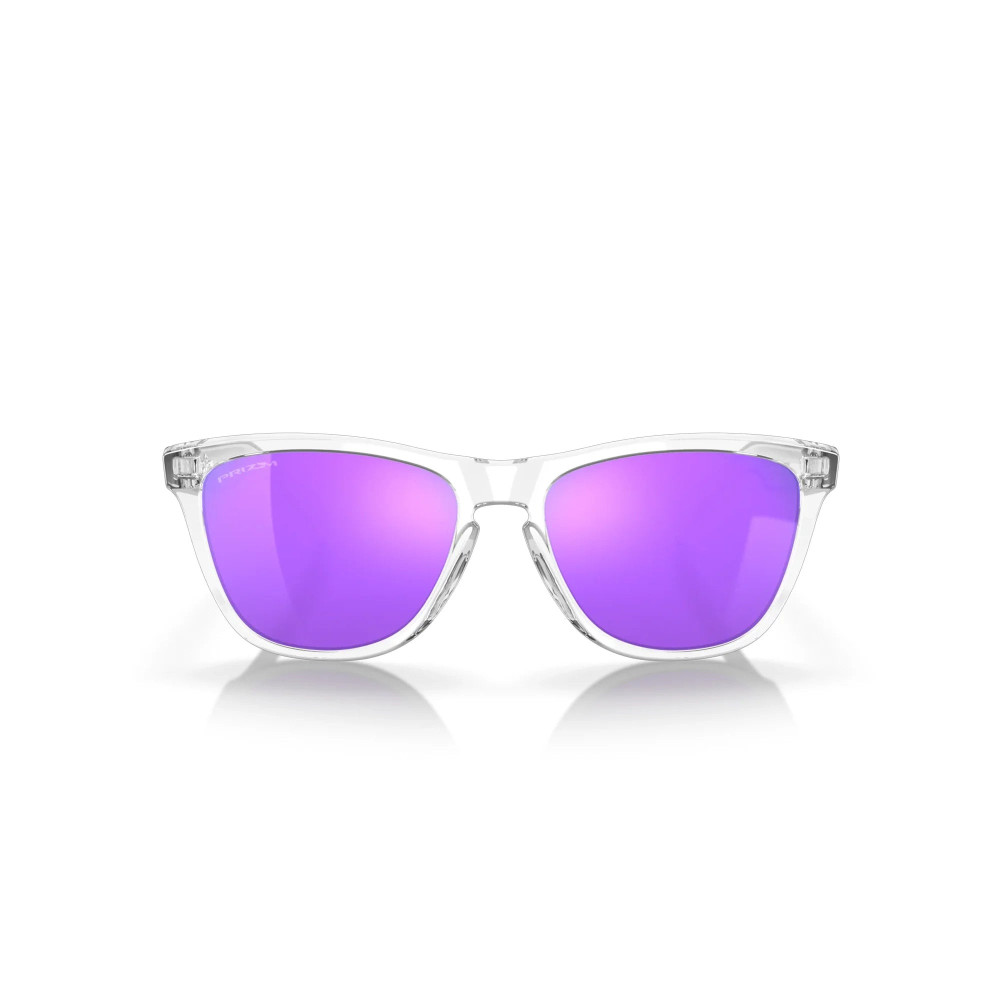 Oakley Frogskins Polished Clear Prizm Violet Sunglass Oakley Frogskins Polished Clear Prizm Violet Sunglass