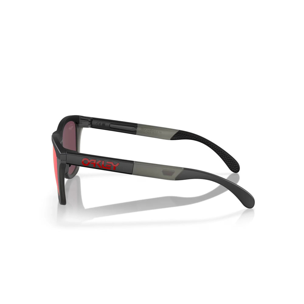 Oakley Frogskins Range Matte Black/ Matte Grey Smoke Prizm road Sunglass Oakley Frogskins Range Matte Black/ Matte Grey Smoke Prizm road Sunglass