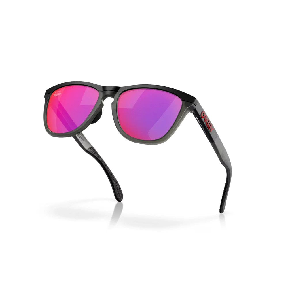 Oakley Frogskins Range Matte Black/ Matte Grey Smoke Prizm road Sunglass Oakley Frogskins Range Matte Black/ Matte Grey Smoke Prizm road Sunglass