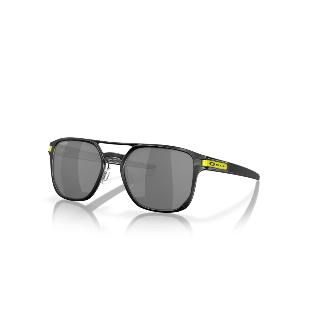 Oakley Latch Alpha Metal Black/Yellow Frame Prizm Black Grey Sunglass Oakley Latch Alpha Metal Black/Yellow Frame Prizm Black Grey Sunglass