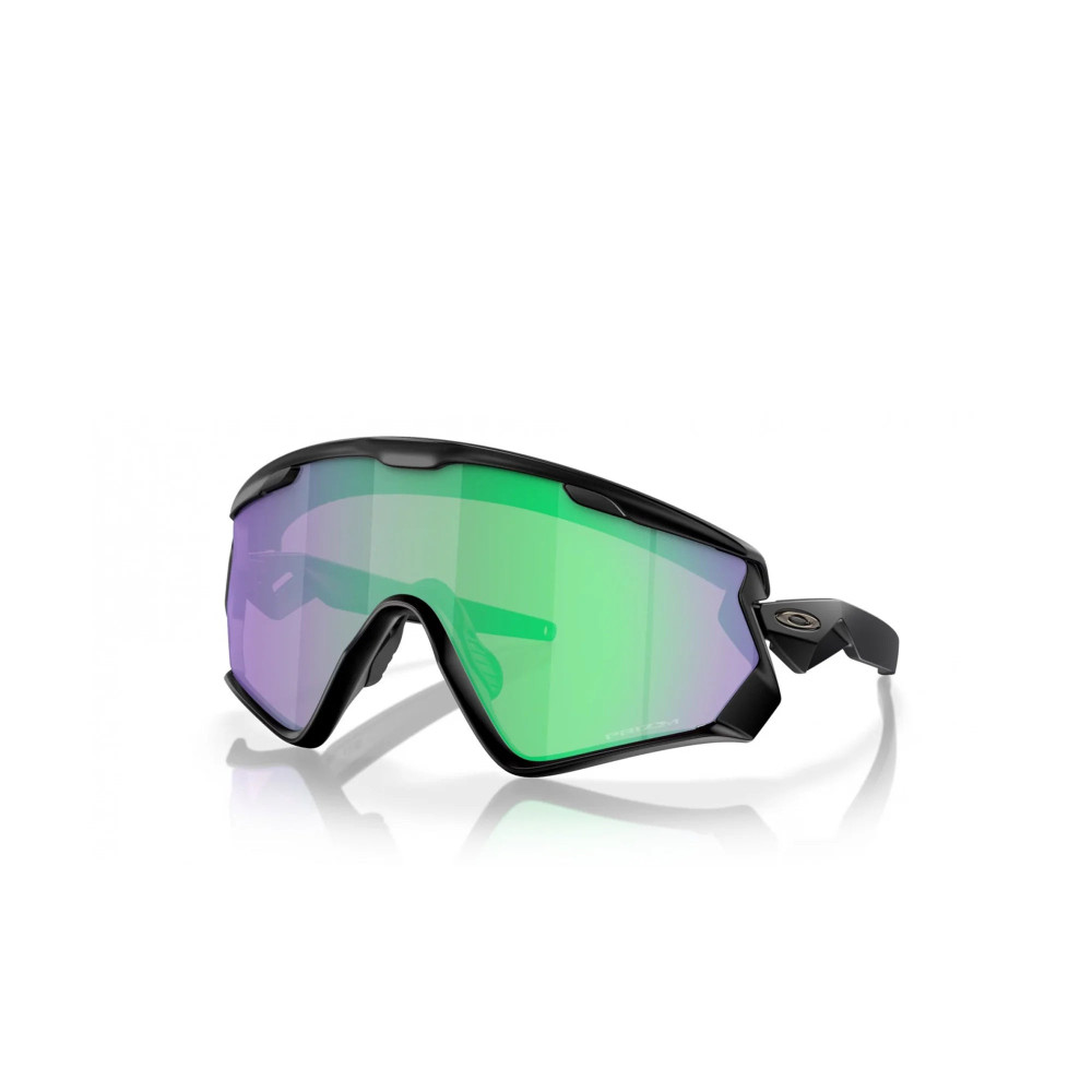Oakley Wind Jacket Matte Black Prizm Road Jade Sunglass Oakley Wind Jacket Matte Black Prizm Road Jade Sunglass