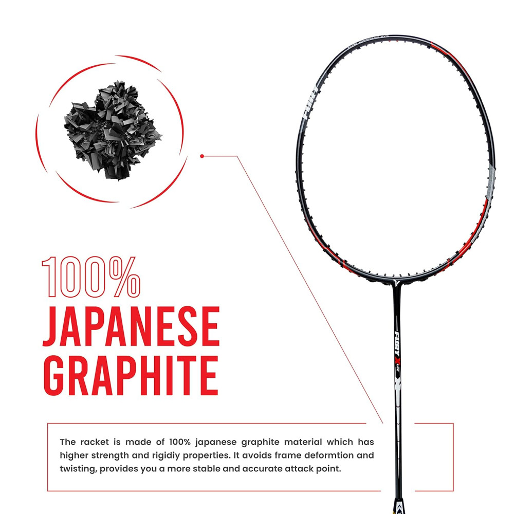 Young Fury X Lite (78 g, 30 LBS) Unstrung Badminton Racquet with Full Cover (Black Green) Young Fury X Lite (78 g, 30 LBS) Unstrung Badminton Racquet with Full Cover (Black Green)