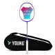 Young Y Flash iSpeed (30T Top Grade Japanese Graphite, 32LBS) Aero Hexa Frame, Head Heavy Badminton Racket with Customization and Full Cover (White Blue) Young Y Flash iSpeed (30T Top Grade Japanese Graphite, 32LBS) Aero Hexa Frame, Head Heavy Badminton Racket with Customization and Full Cover (White Blue)