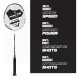 Young Aero 75 Ultra Light (75g, Pro-Grade) Strung Badminton Racket with Free Cover - Ultra Graphite Uni-Body Construction Young Aero 75 Ultra Light (75g, Pro-Grade) Strung Badminton Racket with Free Cover - Ultra Graphite Uni-Body Construction