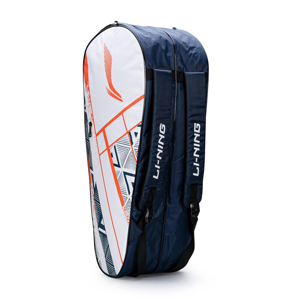 Li-Ning Raider Max Double Zipper Polyester Badminton Kit Bag | Unbreakable Zippers | Easy Mobility | Unisex - Men, Boys, Girls, Women