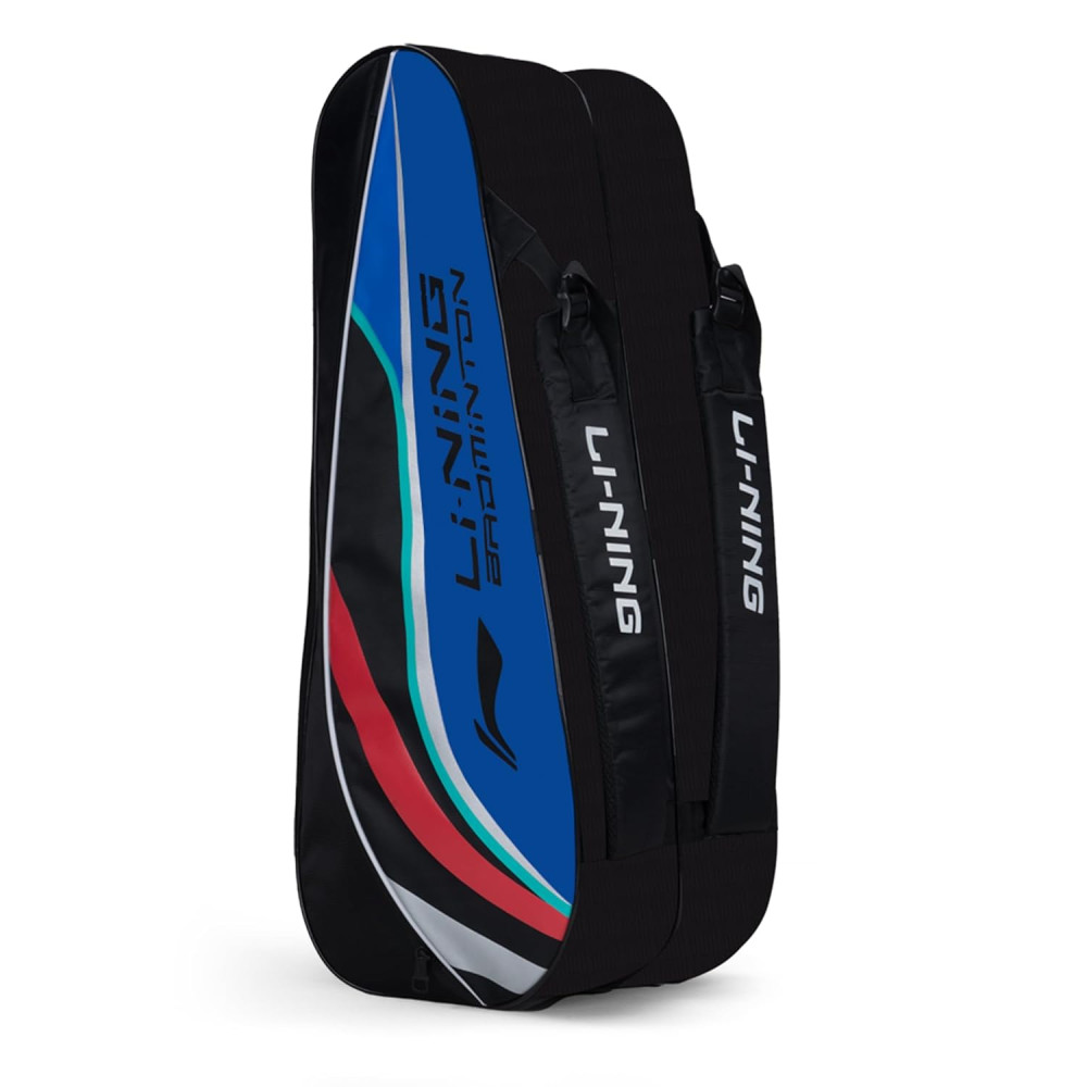 Li-Ning Panther Double Zipper Polyester Badminton Kit Bag| Stash Pocket | Ample Storage | Unisex - Men, Boys, Girls, Women
