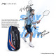 Li-Ning Panther Double Zipper Polyester Badminton Kit Bag| Stash Pocket | Ample Storage | Unisex - Men, Boys, Girls, Women