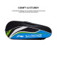 Li-Ning Panther Double Zipper Polyester Badminton Kit Bag| Stash Pocket | Ample Storage | Unisex - Men, Boys, Girls, Women