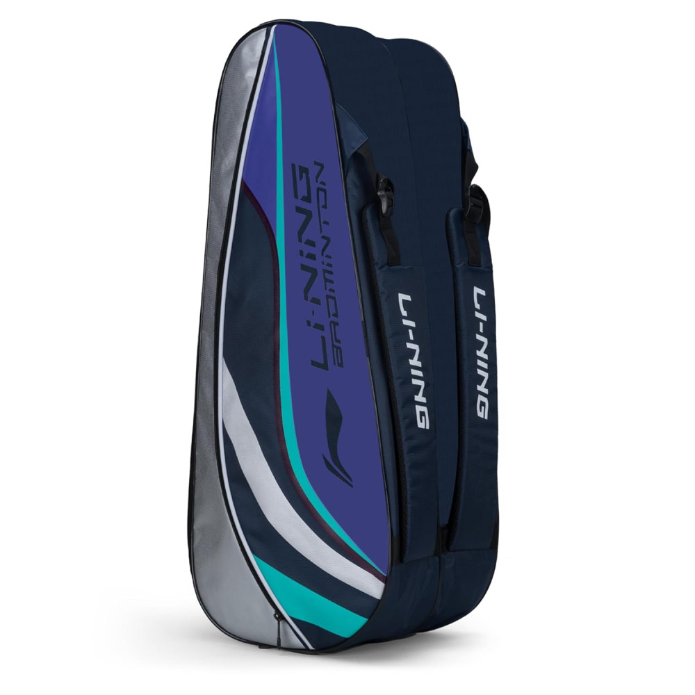 Li-Ning Panther Double Zipper Polyester Badminton Kit Bag| Stash Pocket | Ample Storage | Unisex - Men, Boys, Girls, Women