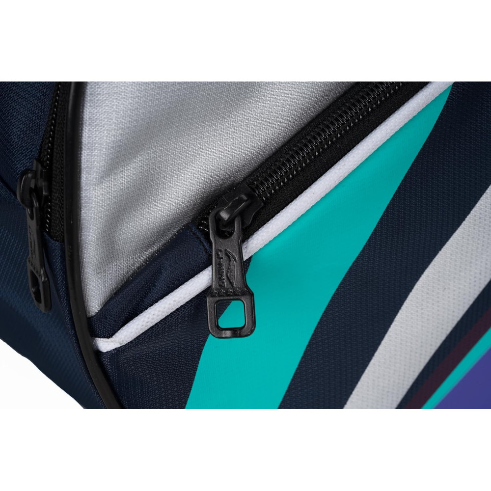 Li-Ning Panther Double Zipper Polyester Badminton Kit Bag| Stash Pocket | Ample Storage | Unisex - Men, Boys, Girls, Women