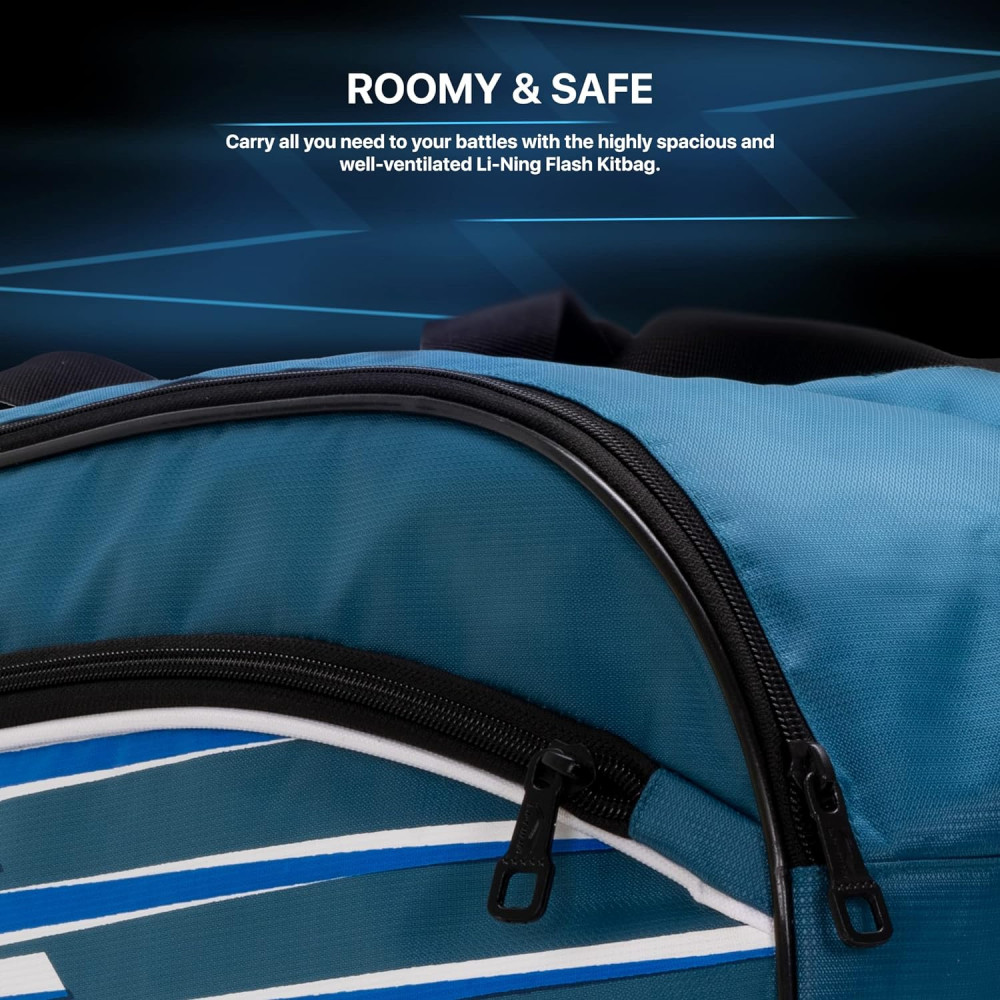 Li-Ning Flash Triple Zipper Polyester Badminton Kit Bag Li-Ning Flash Triple Zipper Polyester Badminton Kit Bag