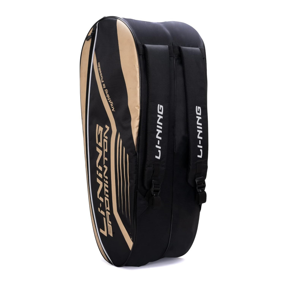 Li-Ning Hot Shot Triple Zipper Polyester Badminton Kit Bag | Easy - Access Compartments | Spacious | Unisex - Men, Boys, Girls, Women