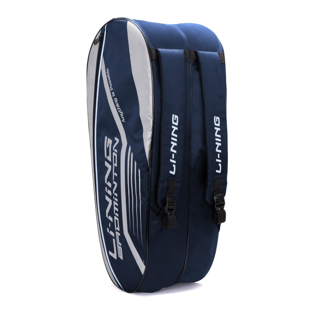 Li-Ning Hot Shot Triple Zipper Polyester Badminton Kit Bag | Easy - Access Compartments | Spacious | Unisex - Men, Boys, Girls, Women