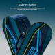 Li-Ning Hot Shot Triple Zipper Polyester Badminton Kit Bag | Easy - Access Compartments | Spacious | Unisex - Men, Boys, Girls, Women