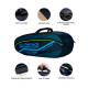 Li-Ning Hot Shot Triple Zipper Polyester Badminton Kit Bag | Easy - Access Compartments | Spacious | Unisex - Men, Boys, Girls, Women