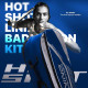 Li-Ning Hot Shot Triple Zipper Polyester Badminton Kit Bag | Easy - Access Compartments | Spacious | Unisex - Men, Boys, Girls, Women