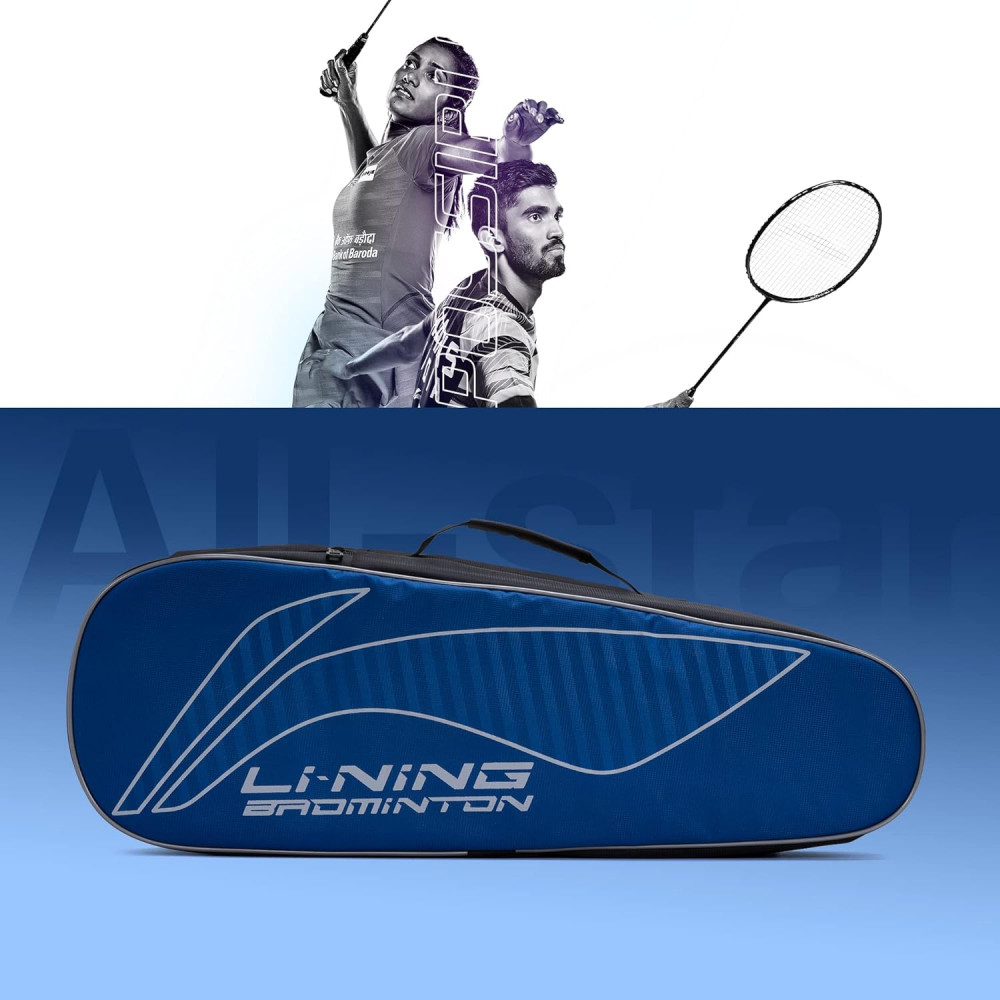 Li-Ning All Star Single Zip Polyester Badminton Kit Bag (Black, Large) | Dedicated Compartments | Unisex - Men, Boys, Girls, Women Li-Ning All Star Single Zip Polyester Badminton Kit Bag (Black, Large) | Dedicated Compartments | Unisex - Men, Boys, Girls, Women