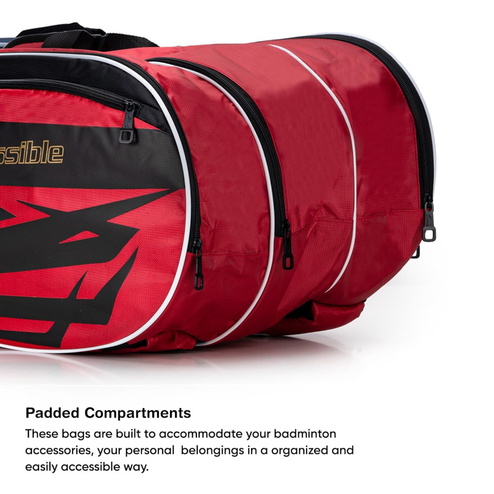 Li-Ning Blaze Triple Zipper Polyester Badminton Kit Bag Li-Ning Blaze Triple Zipper Polyester Badminton Kit Bag