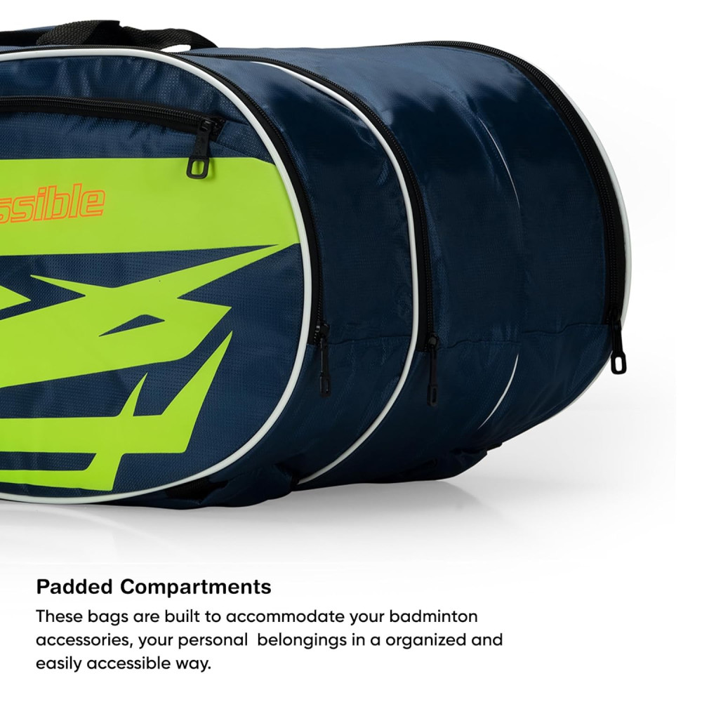 Li-Ning Blaze Triple Zipper Polyester Badminton Kit Bag Li-Ning Blaze Triple Zipper Polyester Badminton Kit Bag