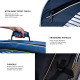 Li-Ning Stripe Double Zipper Polyester Badminton Kit Bag