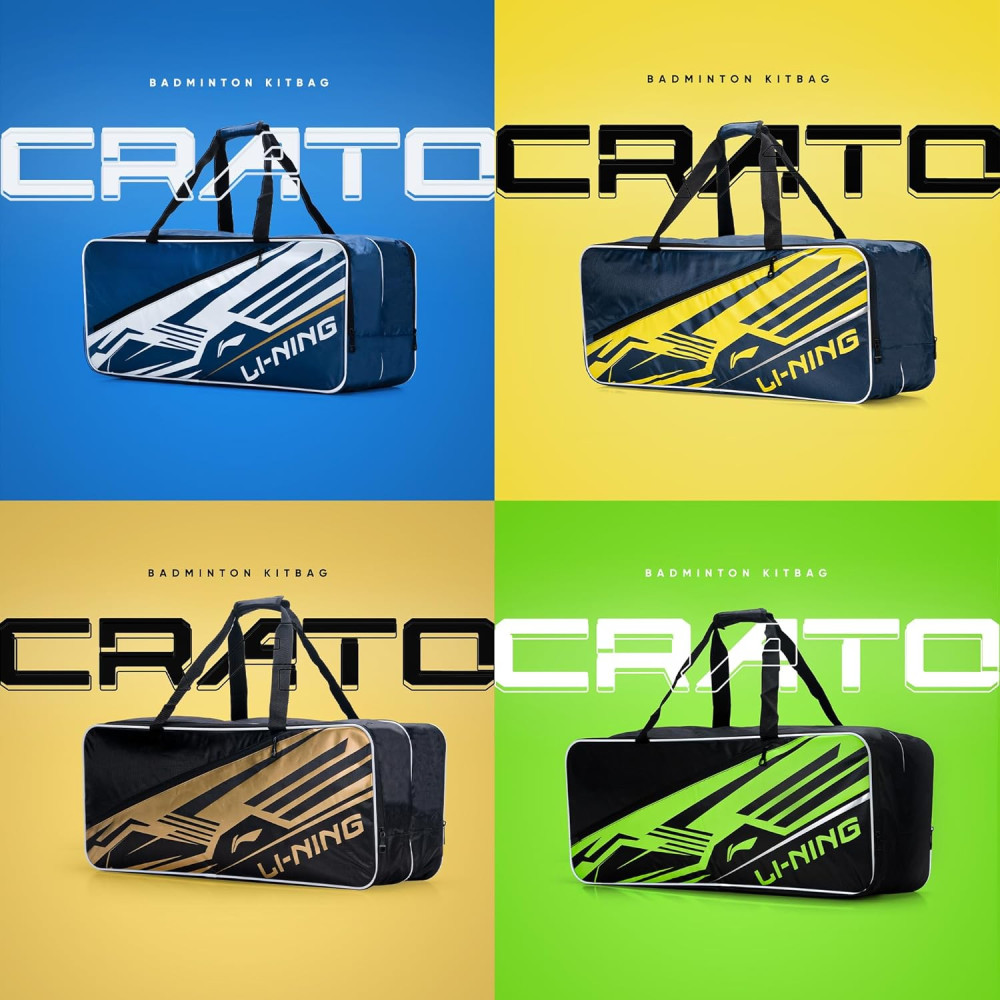 Li-Ning Crato Triple Zipper Polyester Badminton Kit Bag