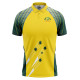 Australia Half Sleeves Cricket Fan Jersey - 100% Dryfit Polyester - With Name Personalization