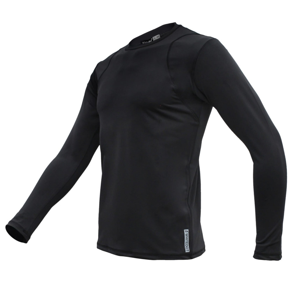 Whitedot Sigma Black Long Sleeve Compression Top Whitedot Sigma Black Long Sleeve Compression Top