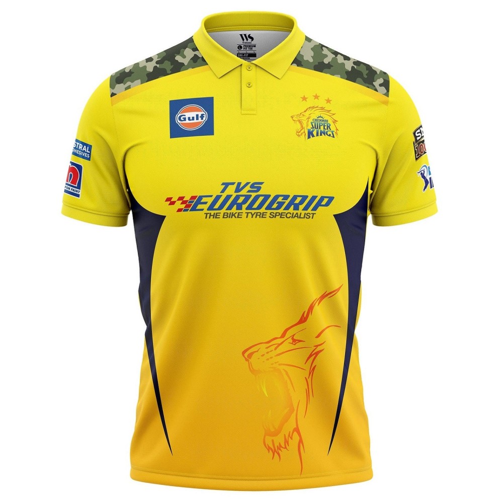 Chennai Super Kings IPL Replica Jersey 2022 (CSK 2022 With Name Personalization) Chennai Super Kings IPL Replica Jersey 2022 (CSK 2022 With Name Personalization)
