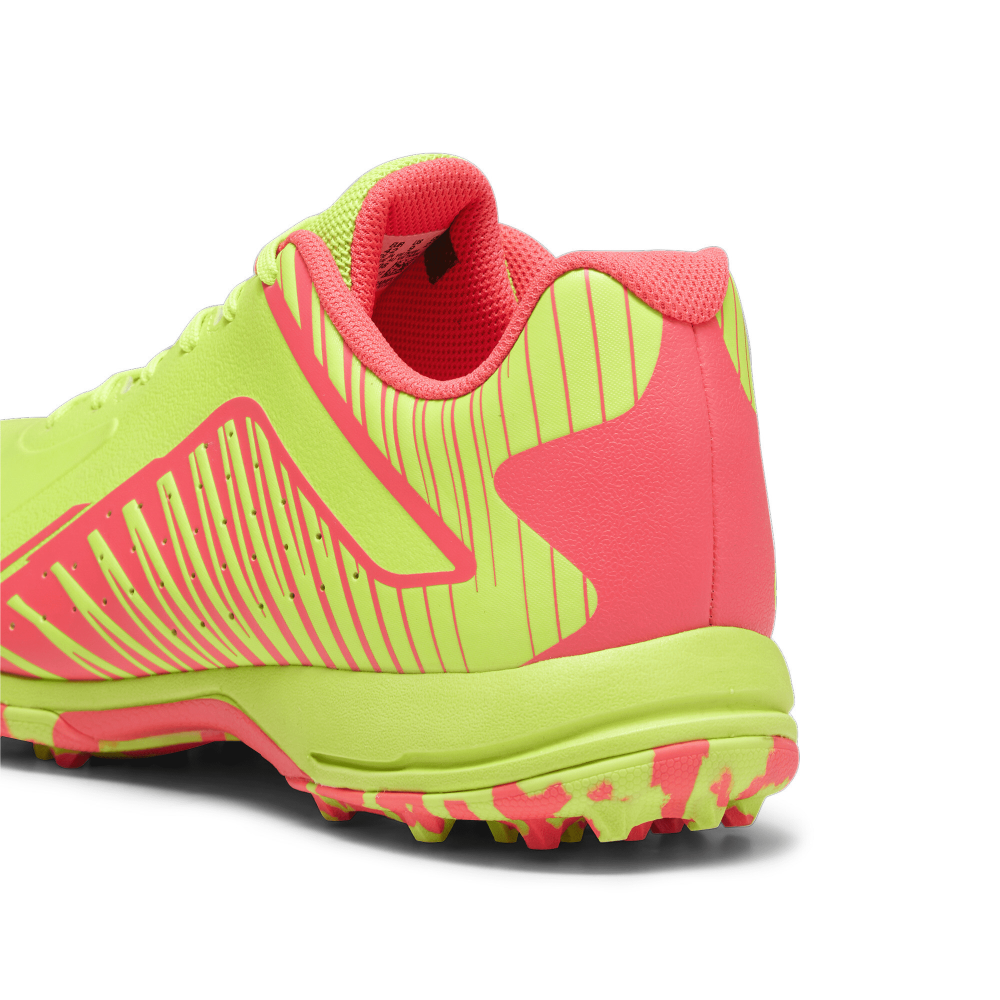 Puma 22 FH Rubber Unisex Cricket Shoes - Pro Green-Fire Orchid Puma 22 FH Rubber Unisex Cricket Shoes - Pro Green-Fire Orchid