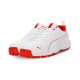 Puma Classic Cat Cricket Shoes - PUMA White-Grey Dawn-Red Blast Puma Classic Cat Cricket Shoes - PUMA White-Grey Dawn-Red Blast