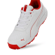Puma Classic Cat Cricket Shoes - PUMA White-Grey Dawn-Red Blast Puma Classic Cat Cricket Shoes - PUMA White-Grey Dawn-Red Blast