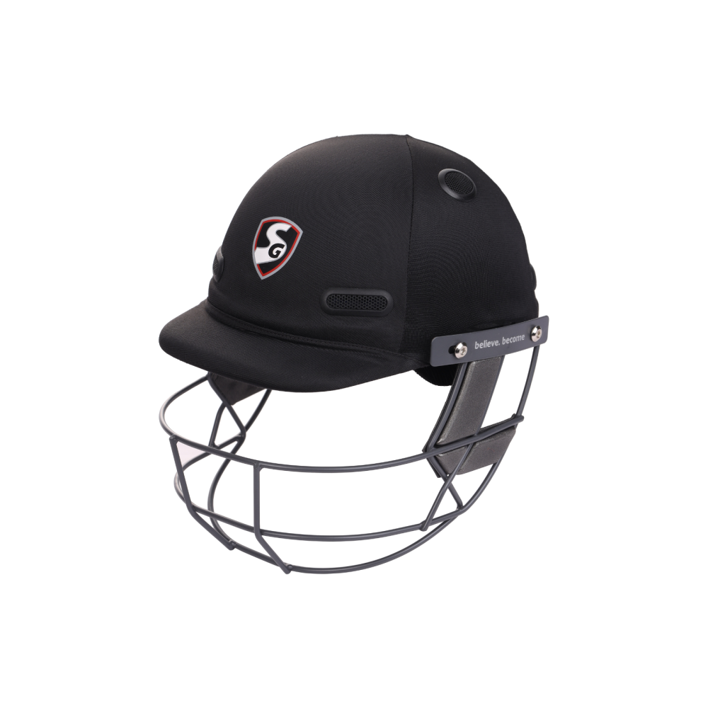 SG Acetech Coloured Cricket Helmet (Black) SG Acetech Coloured Cricket Helmet (Black)