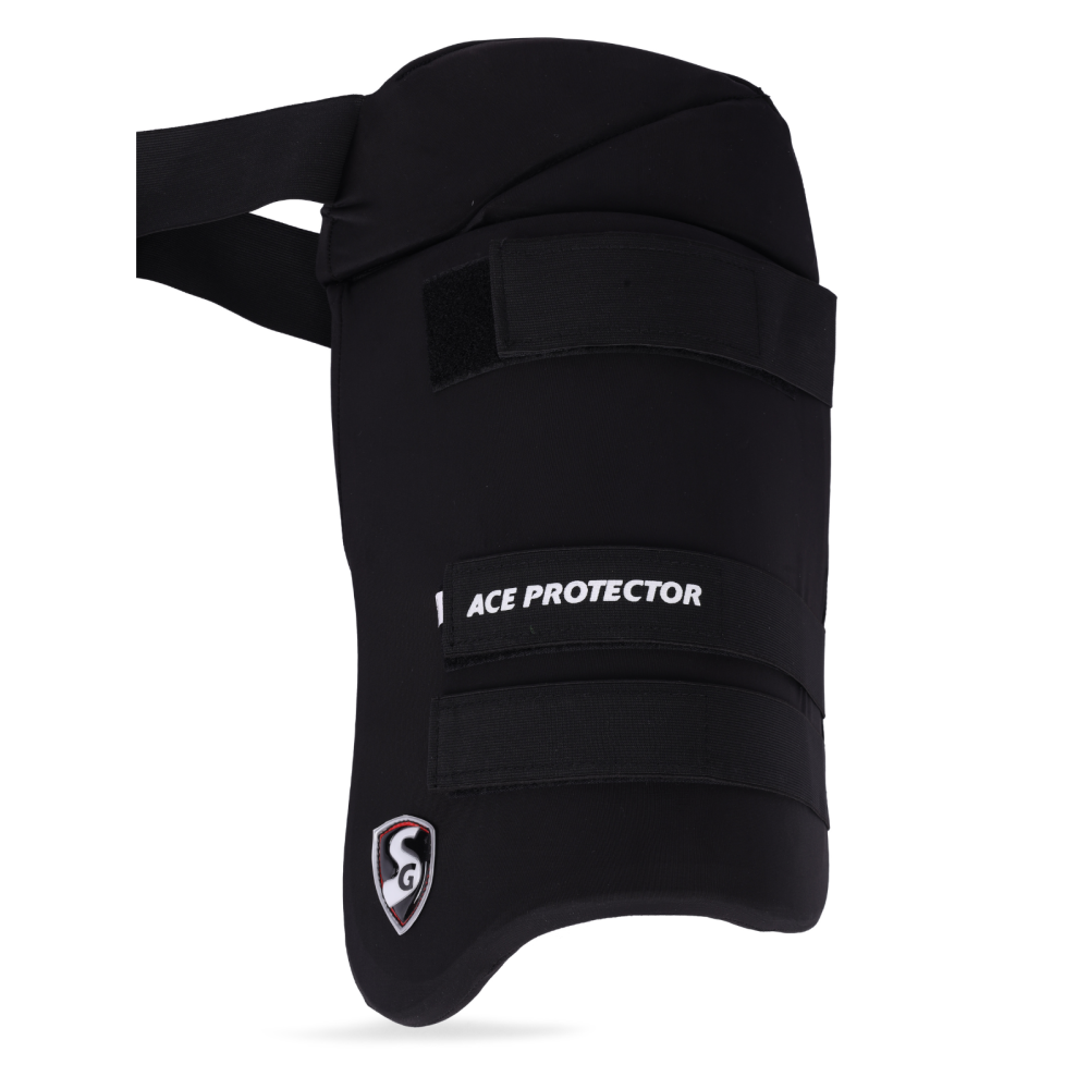 SG Combo Ace Protector cricket batting thigh pad (Black) SG Combo Ace Protector cricket batting thigh pad (Black)
