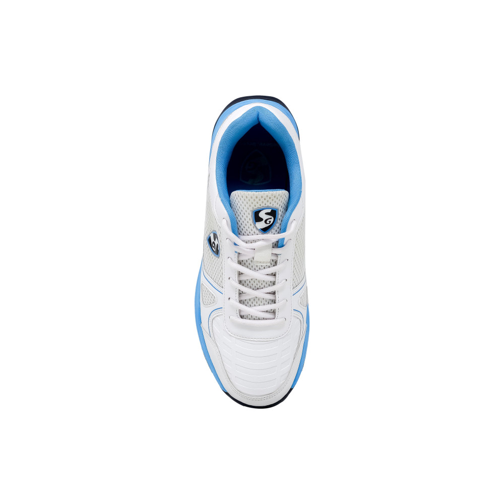 SG SCORER 6.0 Cricket Shoe Design for Performance on the Field - White/Aqua/Black SG SCORER 6.0 Cricket Shoe Design for Performance on the Field - White/Aqua/Black