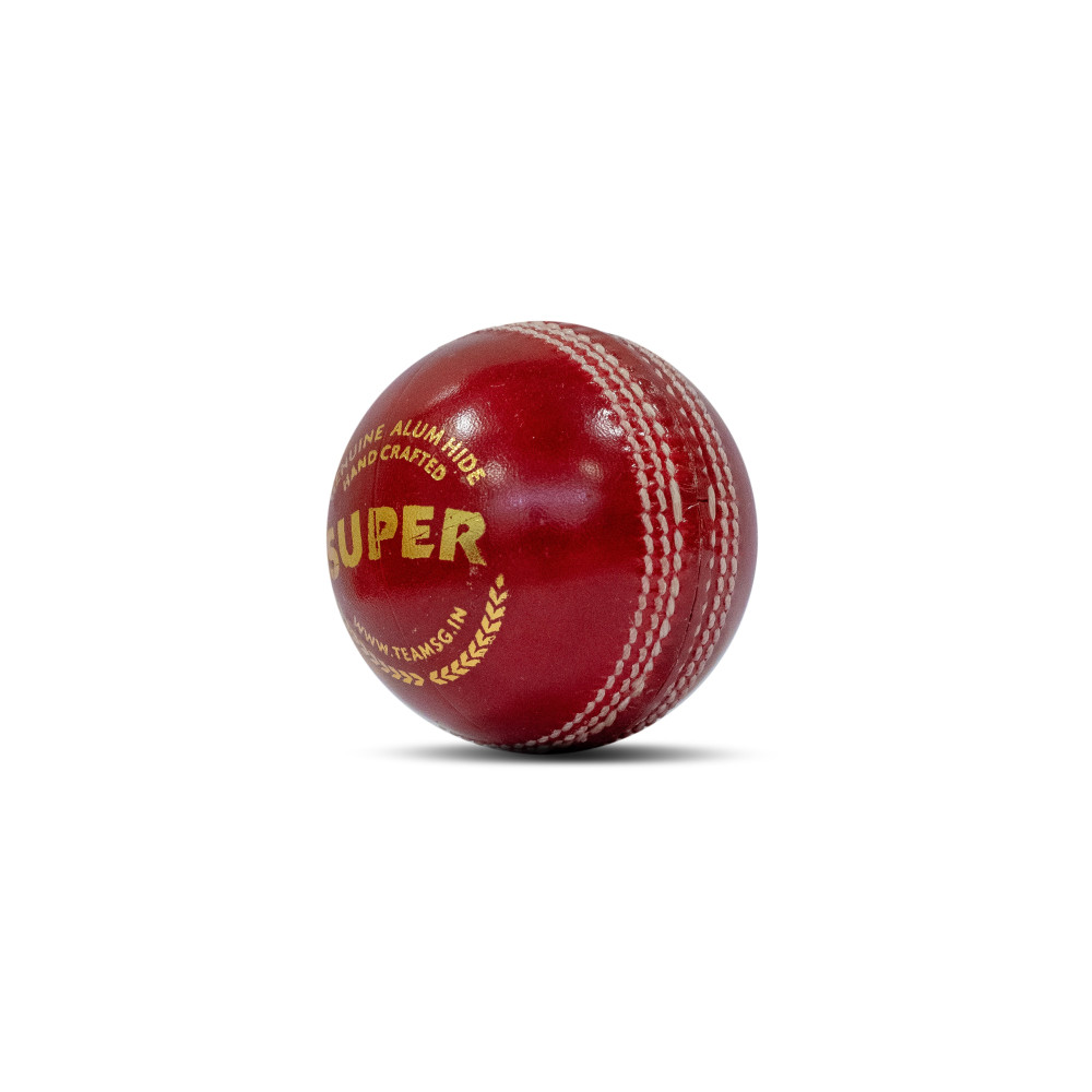 SG SUPER RED Cricket Ball - Using Premium Quality LEATHER, Pack of 1 SG SUPER RED Cricket Ball - Using Premium Quality LEATHER, Pack of 1